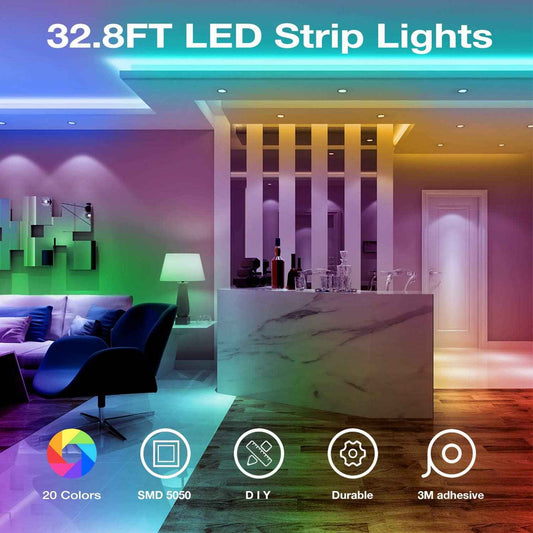 DAYBETTER RGB LED Strip Lights – Cozy Home Accent Lighting for Walls and Ceilings