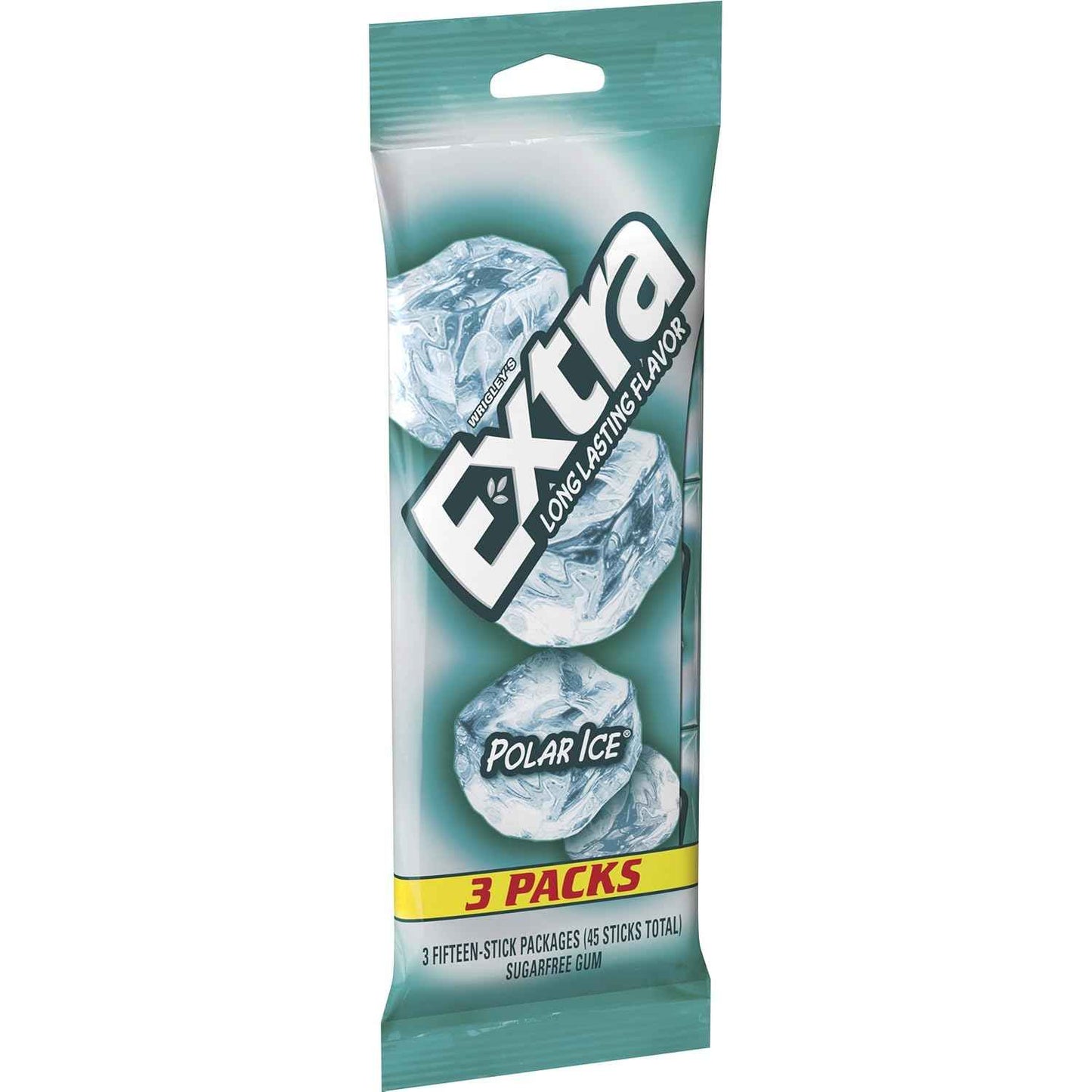 Extra Polar Ice Sugarfree Gum – Portable Chewing Gum for Outdoor Adventures, Pack of 2 (90 ct)