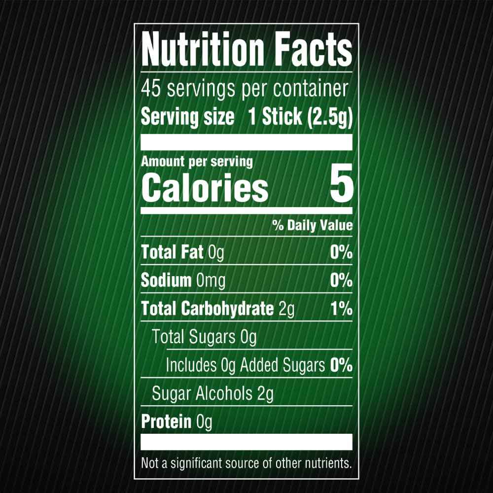 5 Gum Spearmint Rain Sugar Free Chewing Gum 45 Count, Fun Stocking Stuffer and Care Package Gift for Teens and College Students