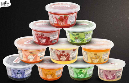 Fusion Select Strawberry Bursting Boba for Backyard Parties – Fun Topping for Kids' Drink and Dessert Tables