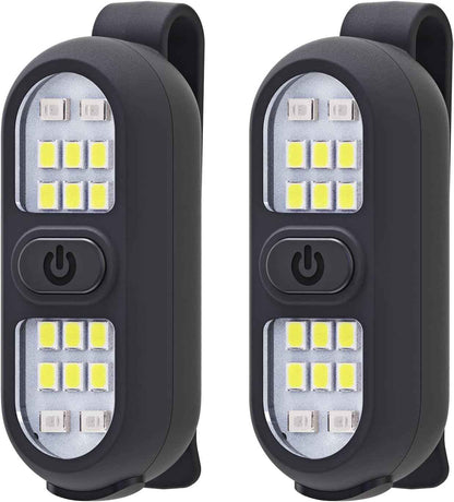 LumenX Clip-On Running Light 2-Pack, Practical Safety Gift for Outdoor Enthusiasts and Dog Walkers