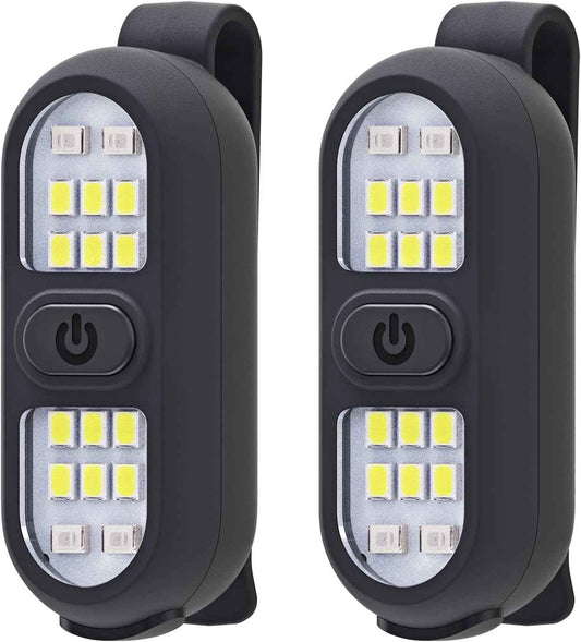 LumenX Clip-On Running Light 2-Pack, Practical Safety Gift for Outdoor Enthusiasts and Dog Walkers