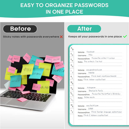 Taja_Password_Keeper_Book_with_Alphabetical_Tabs，Small_Password_Books_for_Seniors,_Password_Notebook_for_Internet_Website_Address_Log_in_Detail