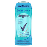 Degree Shower Clean Antiperspirant Stick for Women – Nightly Self-Care Ritual with 48-Hour Rose and Jasmine Freshness, Twin Pack 2.6 oz