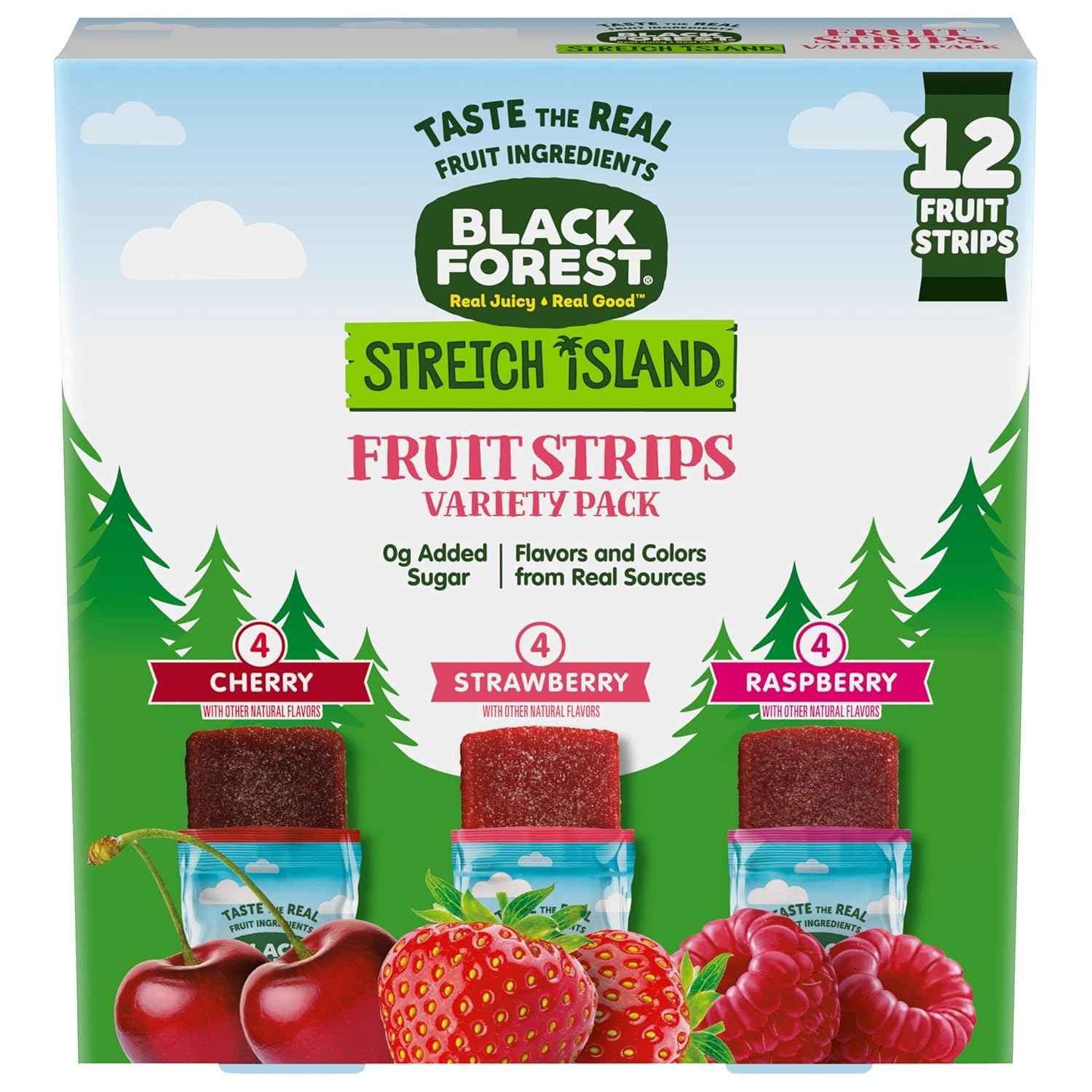Stretch Island Fruit Strips – Hiking and Backpacking Trail Snack, Lightweight 0.5 oz 48-Count Pack