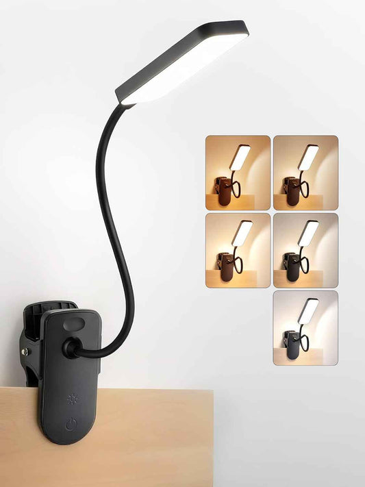 LuminGlow Pro Clip Lamp – Child Safe Bedside Lamp for Shared Bedroom and Bunk Bed, No Heat No Flicker LED