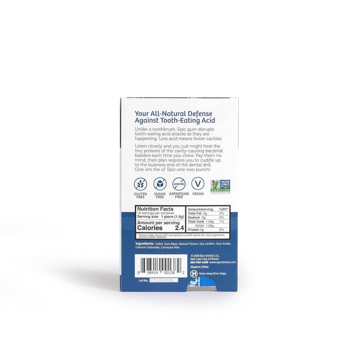 Epic_Xylitol_Chewing_Gum_-_Sugar_Free_&_Aspartame_Free_Chewing_Gum_Sweetened_w/Xylitol_for_Dry_Mouth_&_Gum_Health_(Peppermint,_12-Piece_Pack,_12_Packs)