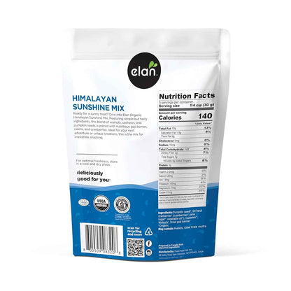 Elan Organic Himalayan Sunshine Mix – Resealable Camping Pouch Fuel with Cashews and Pumpkin Seeds