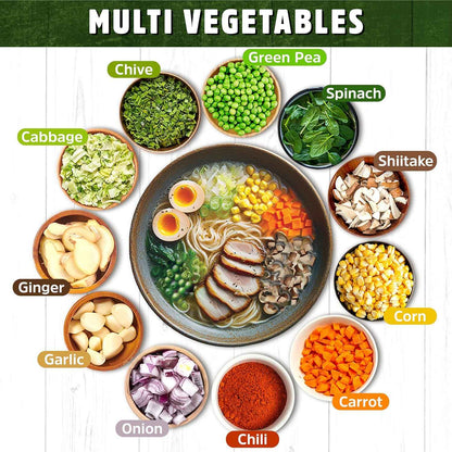 VeggieRush Seven-Vegetable Blend – Zero-Prep Lunch Add-In for Home Office Pantry