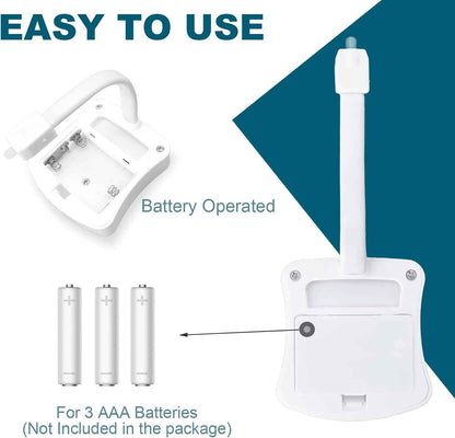 FunCare Toilet Night Light – Flameless Motion Activated Bathroom Light, No Flame No Heat Auto Shutoff