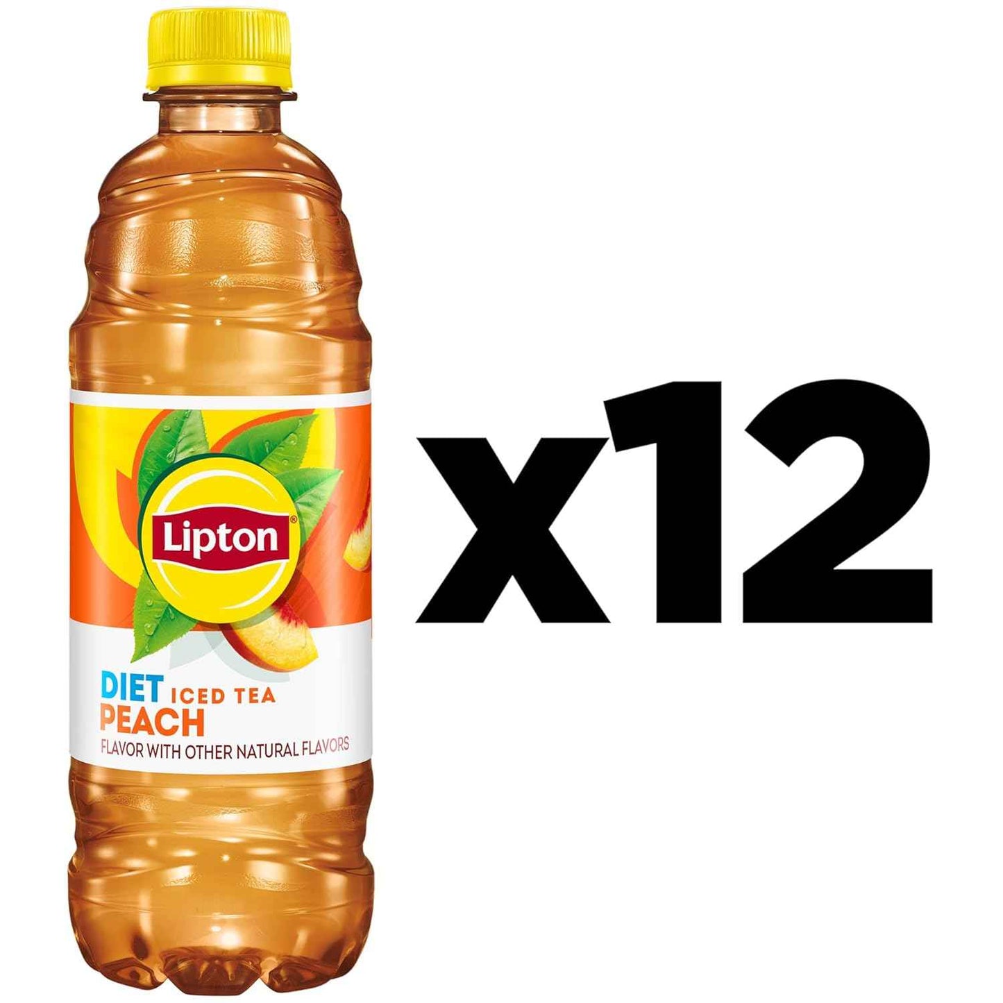 Lipton Diet Peach Iced Tea – Low-Calorie Wellness Drink for Sugar-Conscious Adults, Daily Hydration Refreshment