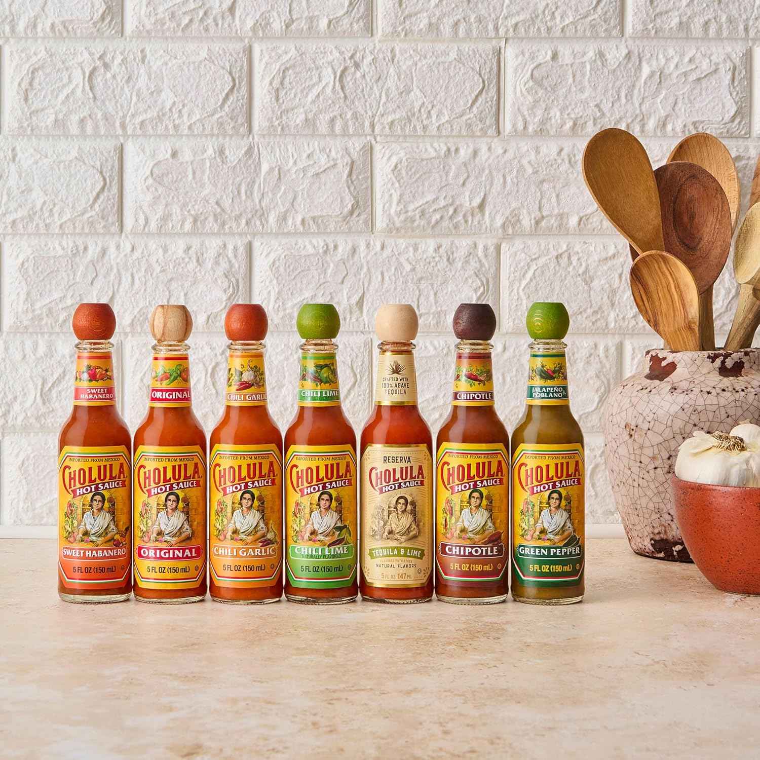 Cholula Tequila & Lime Reserva Hot Sauce – Portable Tequila-Lime Kick for Camping Trips and Tailgate Parties