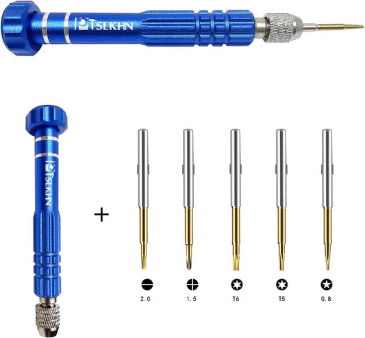 PTSLKHN 5-in-1 Magnetic Precision Screwdriver – Pro Repair Tool for IT Technicians, Bench Techs, and Electronics Repair Workshops