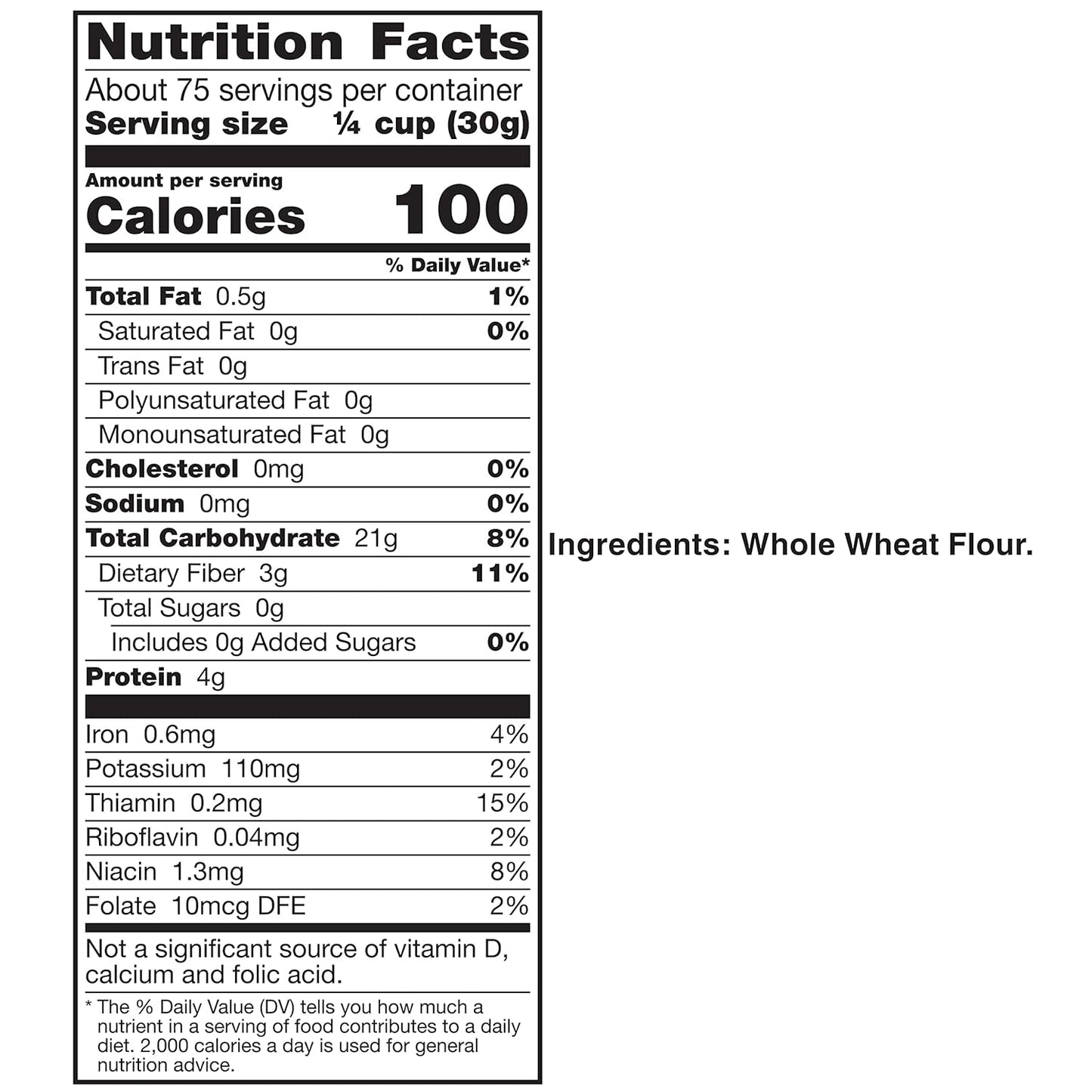 5 lb (80 oz) bag size for high-volume home baking