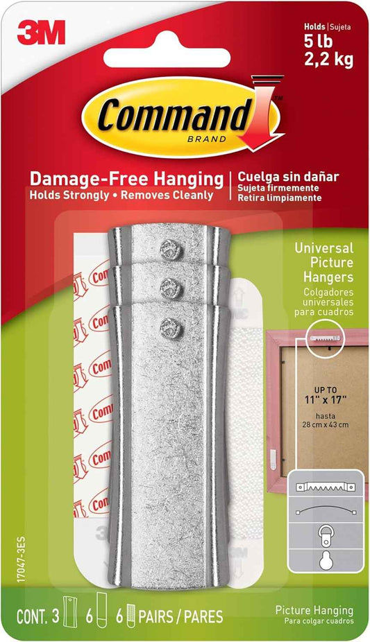 Command 5 lb Frame Hanger for Intentional Small Spaces, Residue-Free Adhesive Hanging