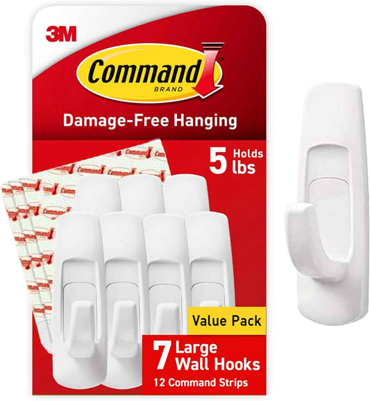 Command 5 lb Utility Hooks – Clean, Intentional Hanging for Modern Minimalist Homes