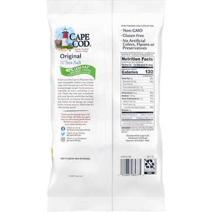 Cape Cod Potato Chips Reduced Fat – Clean Label Gluten Free Snack for Balanced Living