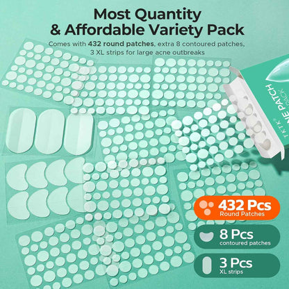 TKTK Hydrocolloid Acne Stickers – Allergy-Friendly Blemish Treatment Safe for Reactive Skin