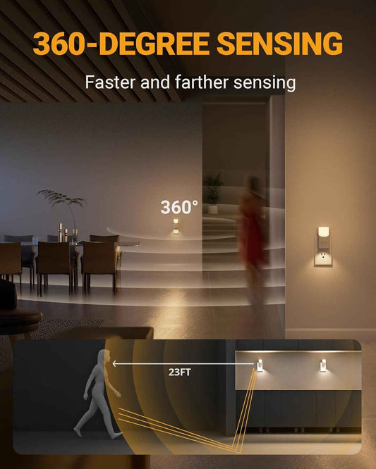 Lyridz Cylindrical Dual Light Nightlight – Modern 2700K Warm Glow for Bedroom Decor and Living Room Ambiance