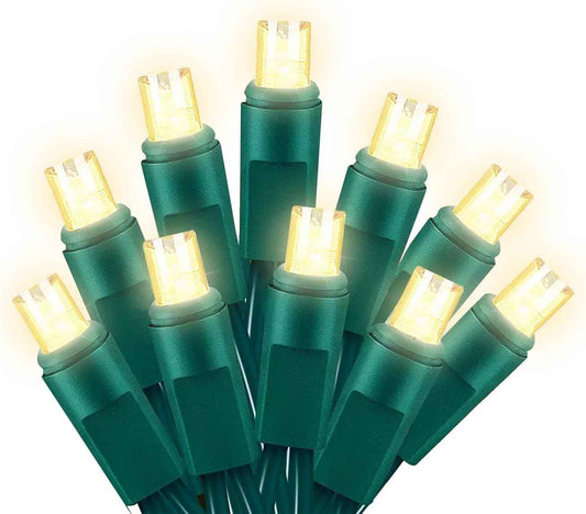 Festive Lights Safe LED String Lights 25ft Cool and Warm White - UL Listed Flameless Indoor Outdoor Lighting for Homes with Kids and Pets