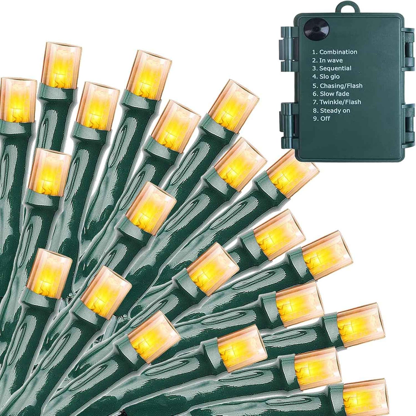 Lumify Home Waterproof Battery String Lights - Portable Patio and Porch Lighting Without Outlets