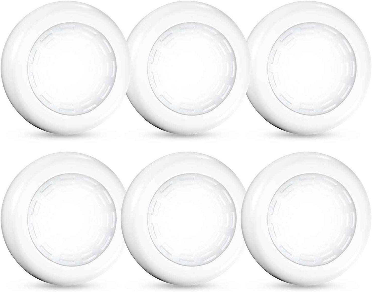 Brilliant Evolution Tap Light 6 Pack – Hidden Switch Cordless Puck Lights for Clean, Clutter-Free Walls
