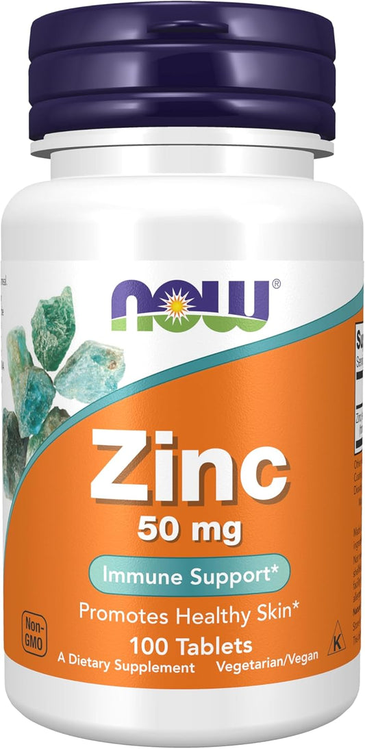 50 mg zinc per tablet delivered as bioavailable zinc gluconate