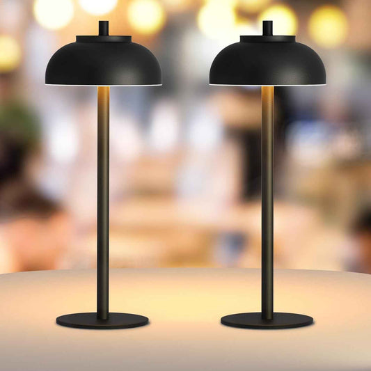 Moragin 2-Pack Minimalist Cordless Table Lamps – Clean-Line Rechargeable Lamps for Clutter-Free Living