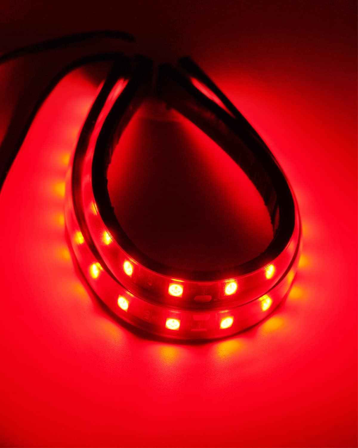 Keiurot 12V LED Light Strip – Outdoor Camping & Patio Car Truck Boat Accent Light, IP67 Waterproof 4-Pack