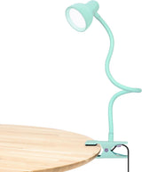 Clip-on Reading Light - 3 Color Modes, 10 Dimmable Brightness, Eye Care Clamp Desk Lamp with Flexible Gooseneck for Reading in Bed, Desk, Headboard, Computer