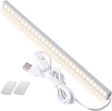 2Pack LED Under Cabinet Light LED Light Bar with USB Powered Under Cabinet Lights for Closet Light Bar Under Counter Lighting Work Tables Student Dormitory (Include AC Plug)