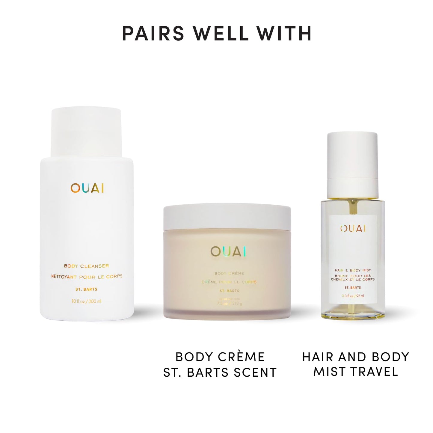 OUAI_Body_Cleanser,_St._Barts_-_Foaming_Body_Wash_with_Jojoba_Oil_and_Rosehip_Oil_to_Hydrate,_Nurture,_Balance_and_Soften_Skin_-_Paraben,_Phthalate_and_Sulfate_Free_Skin_Care_Products_(10_Fl_Oz)