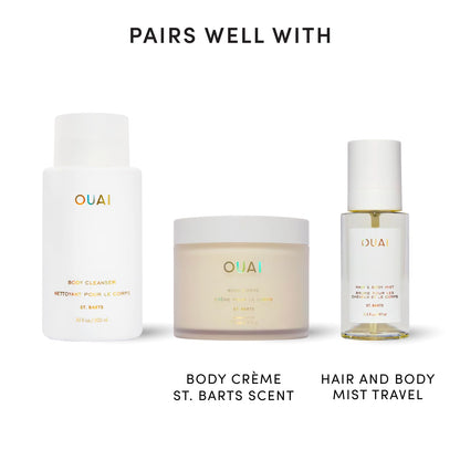OUAI_Body_Cleanser,_St._Barts_-_Foaming_Body_Wash_with_Jojoba_Oil_and_Rosehip_Oil_to_Hydrate,_Nurture,_Balance_and_Soften_Skin_-_Paraben,_Phthalate_and_Sulfate_Free_Skin_Care_Products_(10_Fl_Oz)