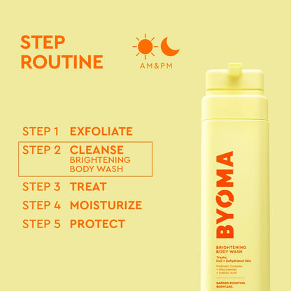 BYOMA_Brightening_Body_Wash_-_Creamy_Formula_with_Niacinamide_&_Azelaic_Acid_for_Dull,_Dehydrated_Skin_-_Brightens_&_Evens_Tone_-_Skin_Barrier_Repair_-_16.9_Fl._Oz