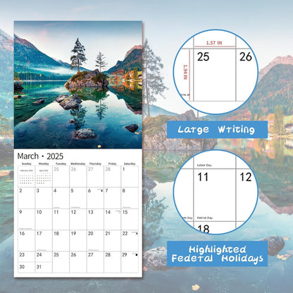 2025_Wall_Calendar,Calendar_2025,_November_2024_-_December_2025,_Wall_Calendar_Brilliant_Seasons,_12"_x_24"_Opened,_Full_Page_Months_Thick_&_Sturdy_Paper_for_Gift_Perfect_Calendar_Organizing_&_Planning