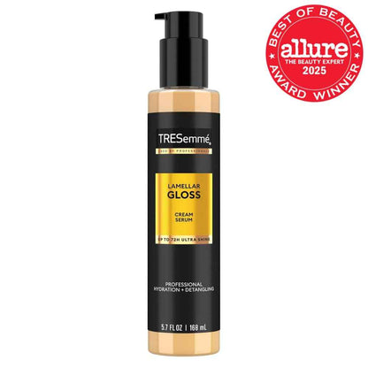TRESemmé Hydrating & Detangling Cream Serum Lamellar Gloss Ultra Shine Up to 72H 5.7 Fl Oz | Hydrating, Detangling, Ultra Shine, Up to 72H