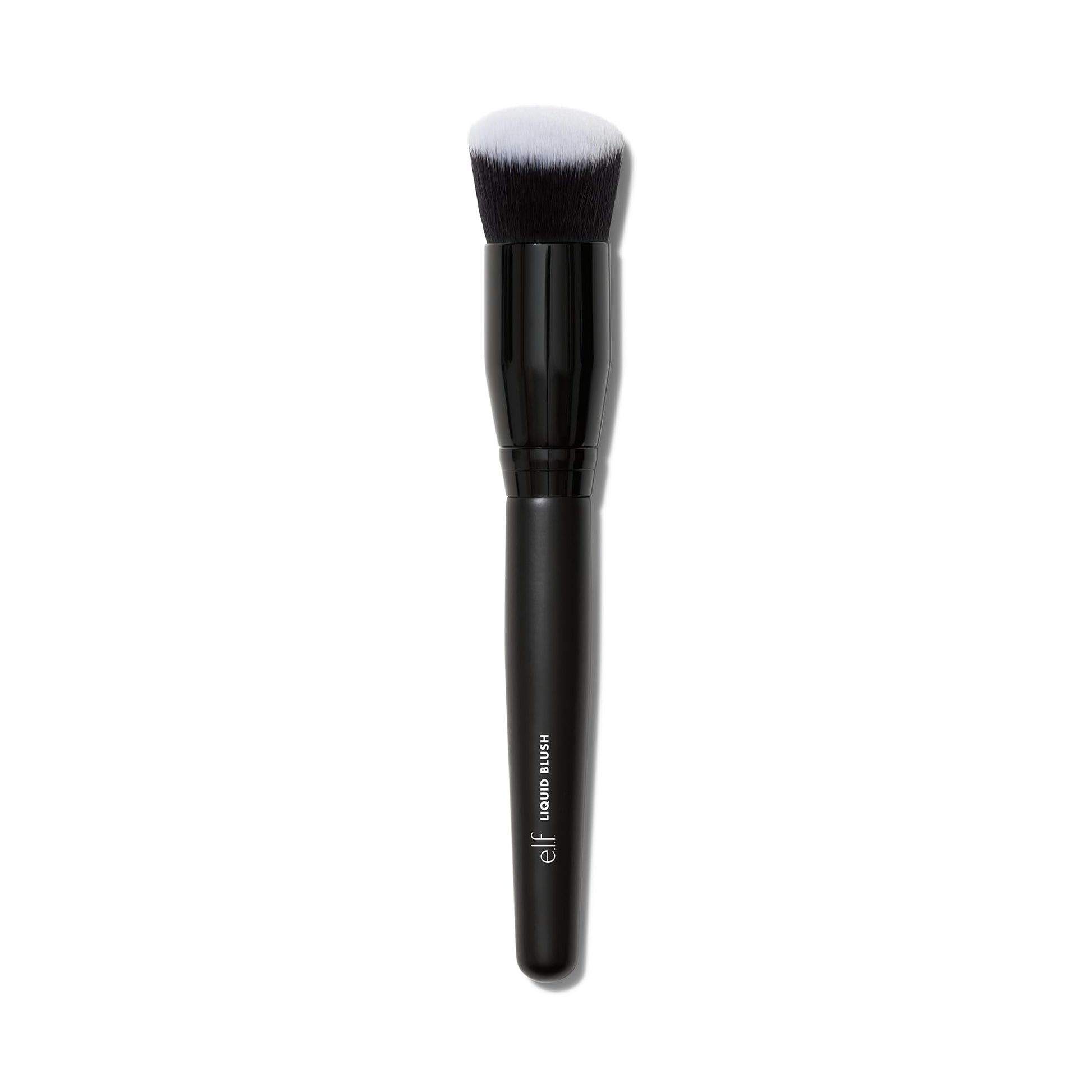 e.l.f. Camo Liquid Blush Brush, Angled Blush Brush Ideal For Applying &amp;amp; Blending Colors On Cheeks, Soft, Dense Bristles, Vegan &amp;amp; Cruelty-free