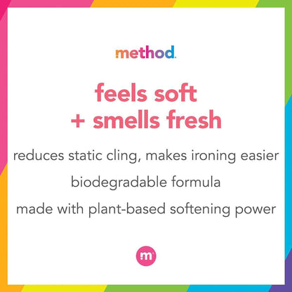Method Fabric Softener; 53.5 Ounces; 45 Loads