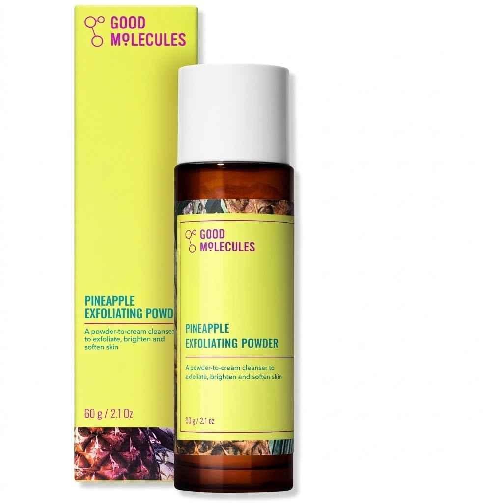 Good Molecules Pineapple Exfoliating Powder - Exfoliating Face Scrub with Natural Enzymes, Gentle Alcohol-Free Facial Cleanser, Skin Care for Face