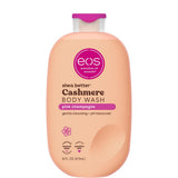 eos Cashmere Body Wash, Moisturizing Body Wash, Creamy Gel Formula, with Shea Butter, Glycerin, Vitamin E, pH Balanced, Sensitive Skin, Vegan, 16 fl oz