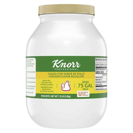 Knorr Professional Caldo de Pollo, Marinade, Flavor Enhancer, Shelf Stable Convenience, 0g Trans Fat, 7.9 lb