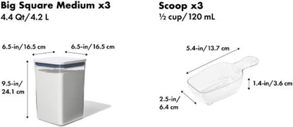 OXO_New_Good_Grips_6‑Piece_POP_Container_Bulk_Set,_Stackable_with_Attached_½_Cup_Scoops,_Panty_Organization_and_Storage