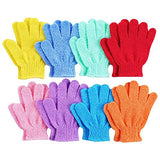 Shower Gloves, Exfoliating Bath Gloves, Body Scrub Gloves with Hanging Loop for Beauty Spa Massage Skin Shower Body Scrubber