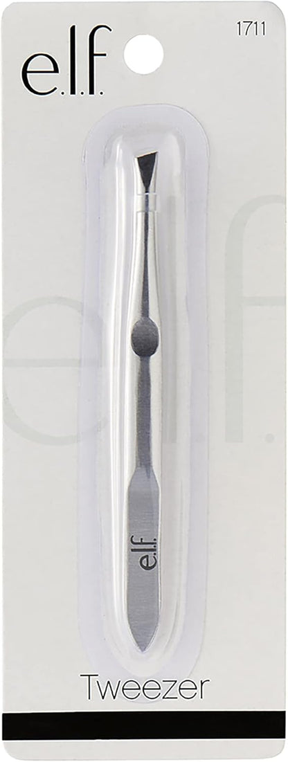 e.l.f._Slant_Tweezer,_Professional_Quality_Stainless_Steel,_Provides_a_Strong_Grip,_Removes_Hairs_Accurately,_Shapes,_Defines,_Easy_To_Use,_Ergonomically-Designed