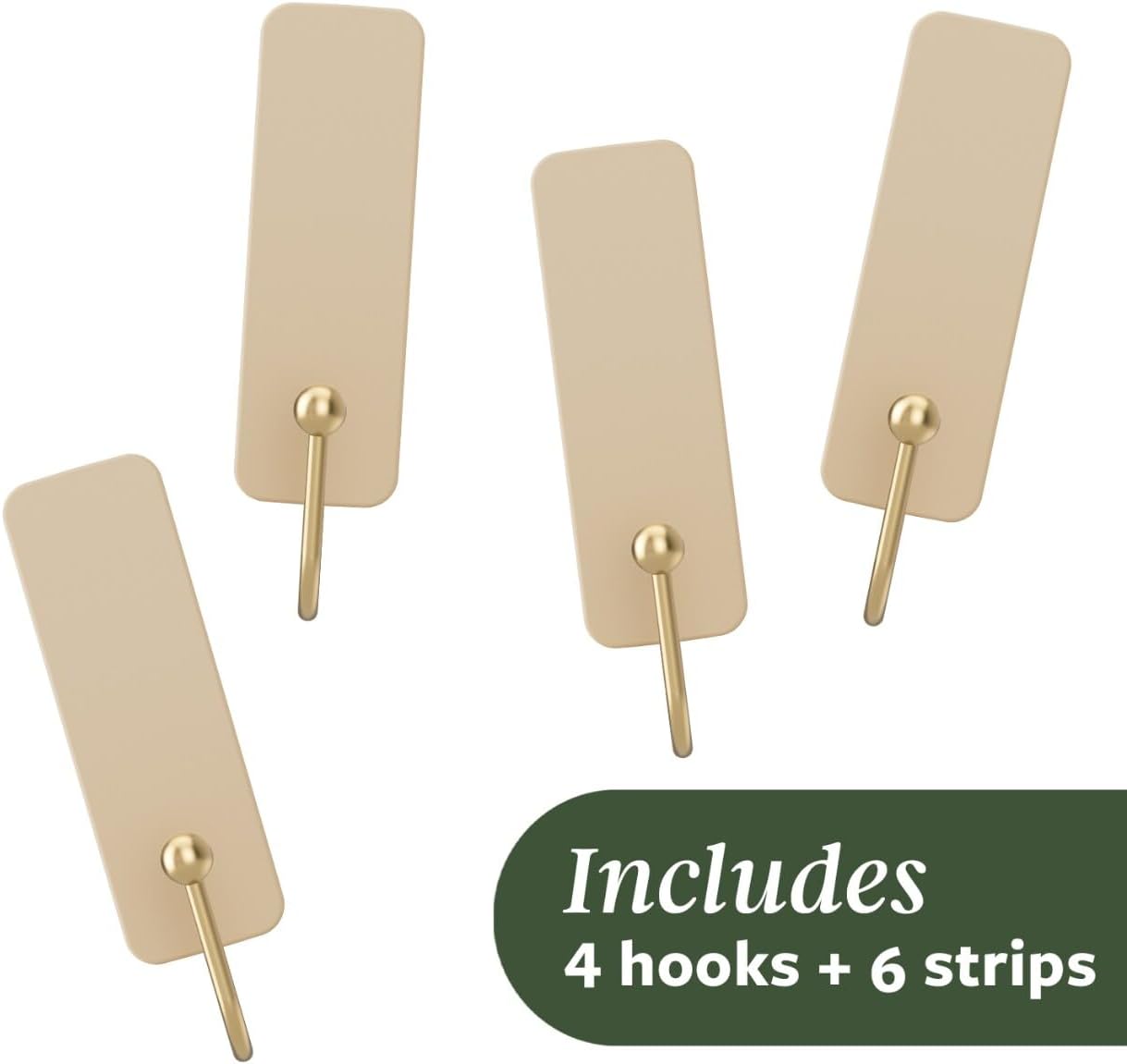 Command_Medium_Wire_Hook,_Latte,_4_Hooks,_6_Strips