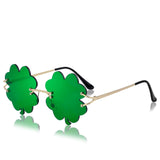 St Patricks Day Decorations, St. Patrick's Day Accessories Irish Shamrock Sunglasses Decor Party Favors Supplies Green Four Leaf Clover Costume Glasses for Women Men