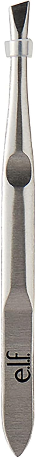 e.l.f._Slant_Tweezer,_Professional_Quality_Stainless_Steel,_Provides_a_Strong_Grip,_Removes_Hairs_Accurately,_Shapes,_Defines,_Easy_To_Use,_Ergonomically-Designed