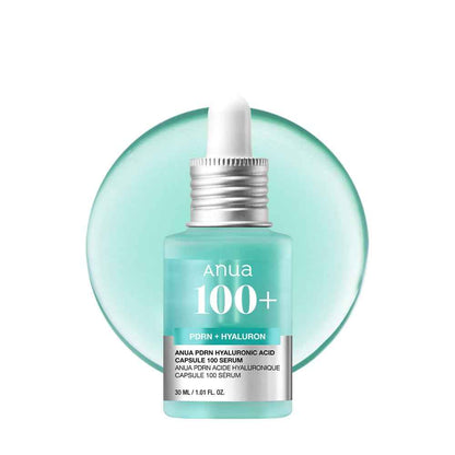 Anua PDRN Hyaluronic Acid Capsule 100 Serum, Radiant Face Serum, Salmon DNA, Hyaluronic Acid, Hydration, Moisture Plumping Effect, Lightweight, Glass Skin, Korean Skincare, 1.01 fl. oz