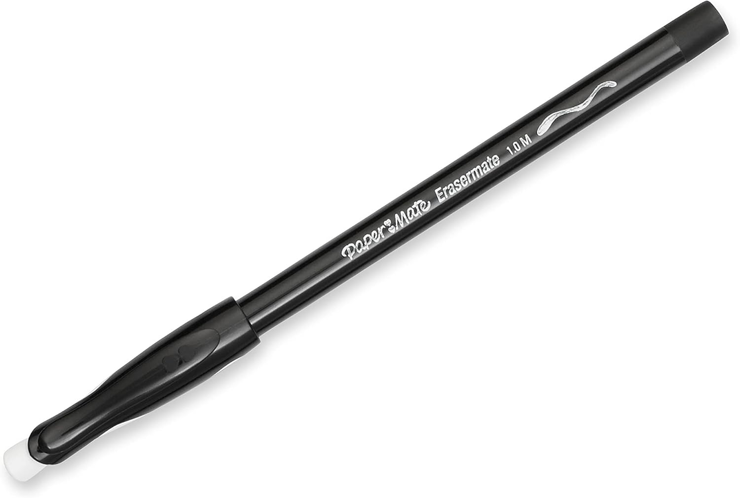 Paper_Mate_EraserMate_Erasable_Pen,_Medium_Point,_Black,_Box_of_12