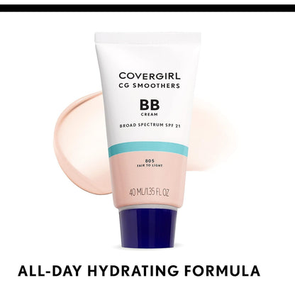 COVERGIRL_Smoothers_Lightweight_BB_Cream,_1_Tube_(1.35_Ounce),_Light_to_Medium_810_Skin_Tones,_Hydrating_BB_Cream_with_SPF_21_Sun_Protection_(Packaging_May_Vary)